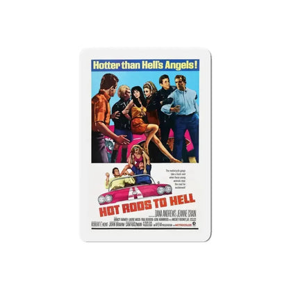 HOT RODS TO HELL 1966 Movie Poster - Refrigerator Magnet - The Sticker Space