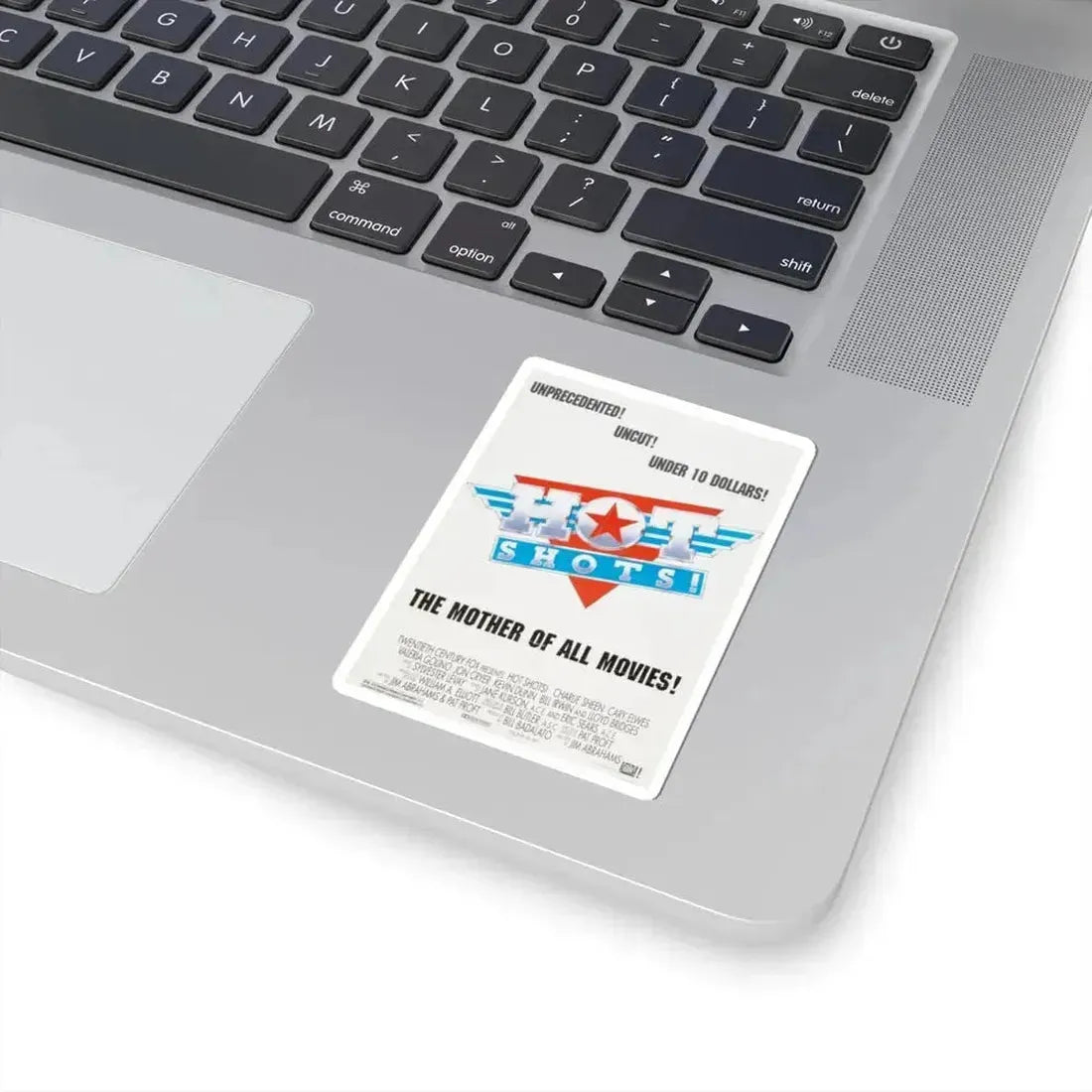 Hot Shots 1991 Movie Poster - STICKER Vinyl Kiss-Cut Decal - The Sticker Space