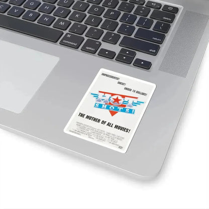 Hot Shots 1991 Movie Poster - STICKER Vinyl Kiss-Cut Decal - The Sticker Space