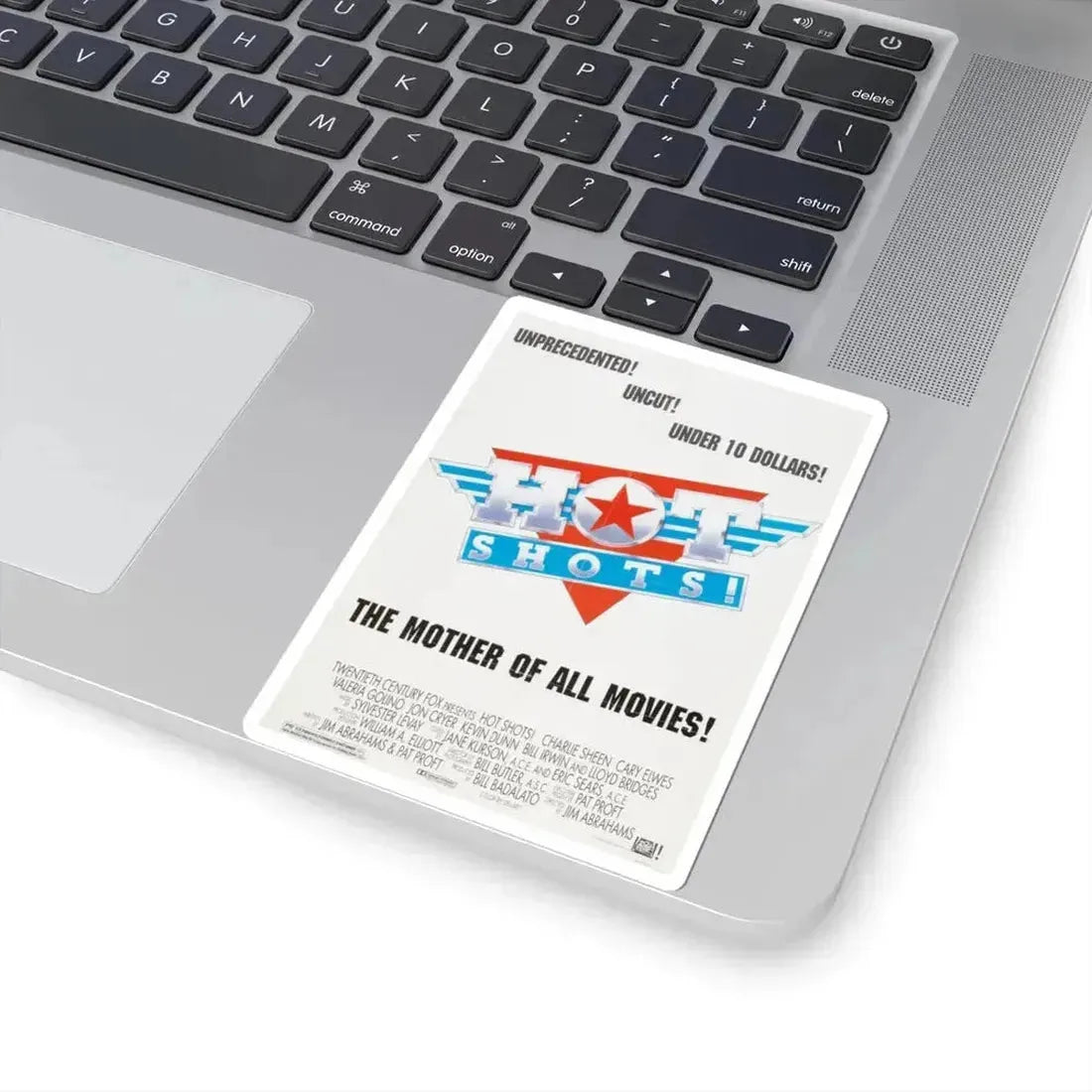 Hot Shots 1991 Movie Poster - STICKER Vinyl Kiss-Cut Decal - The Sticker Space