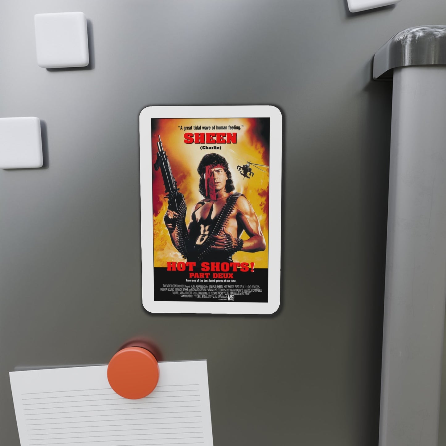 Hot Shots Part Deux 1993 Movie Poster Die-Cut Magnet-The Sticker Space