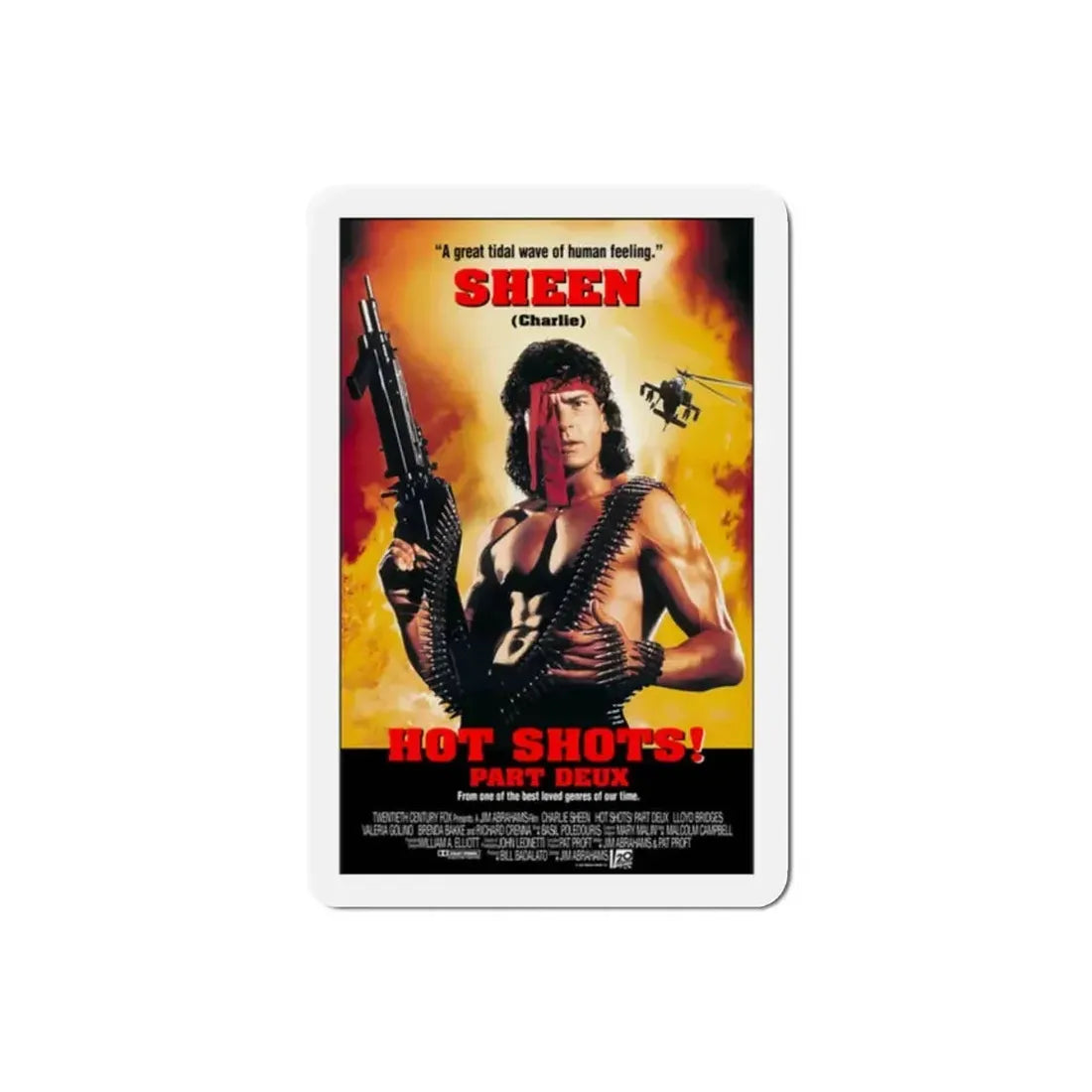 Hot Shots Part Deux 1993 Movie Poster Refrigerator Magnet - The Sticker Space