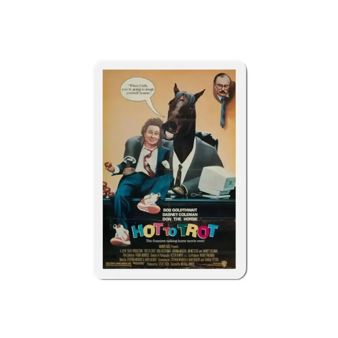 Hot to Trot 1988 Movie Poster Refrigerator Magnet - The Sticker Space