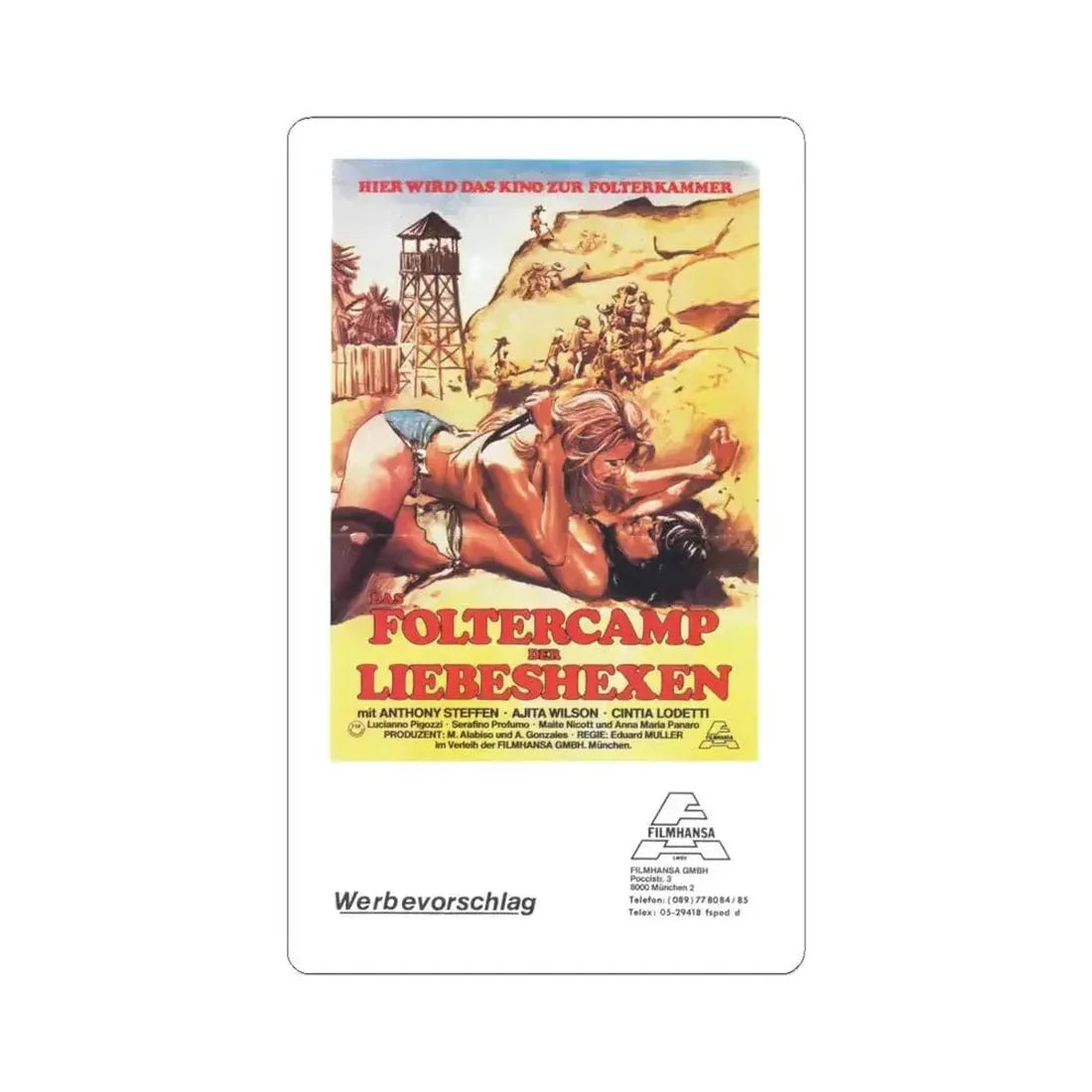 HOTEL PARADISE 1980 Movie Poster - STICKER Vinyl Kiss-Cut Decal 6 Inch White - The Sticker Space