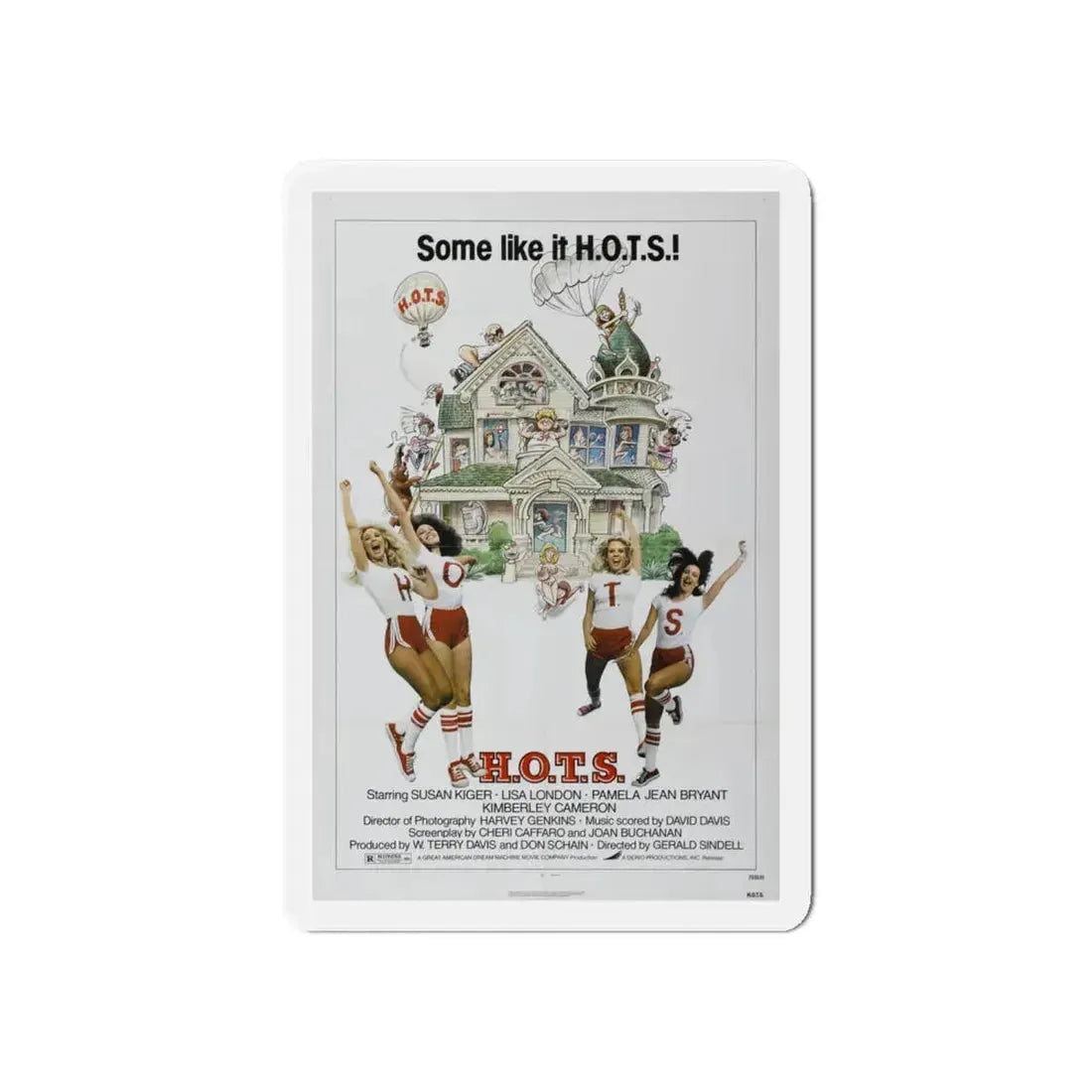 H.O.T.S. 1979 Movie Poster - Refrigerator Magnet 6 Inch - The Sticker Space