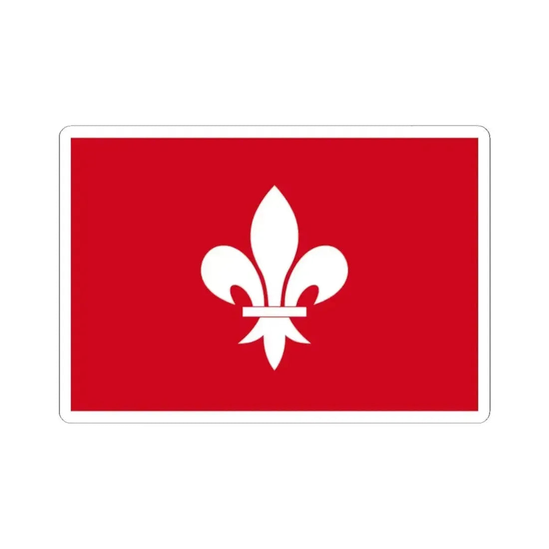 Houffalize vlag (Belgium) STICKER Vinyl Kiss-Cut Decal 2 Inch White - The Sticker Space