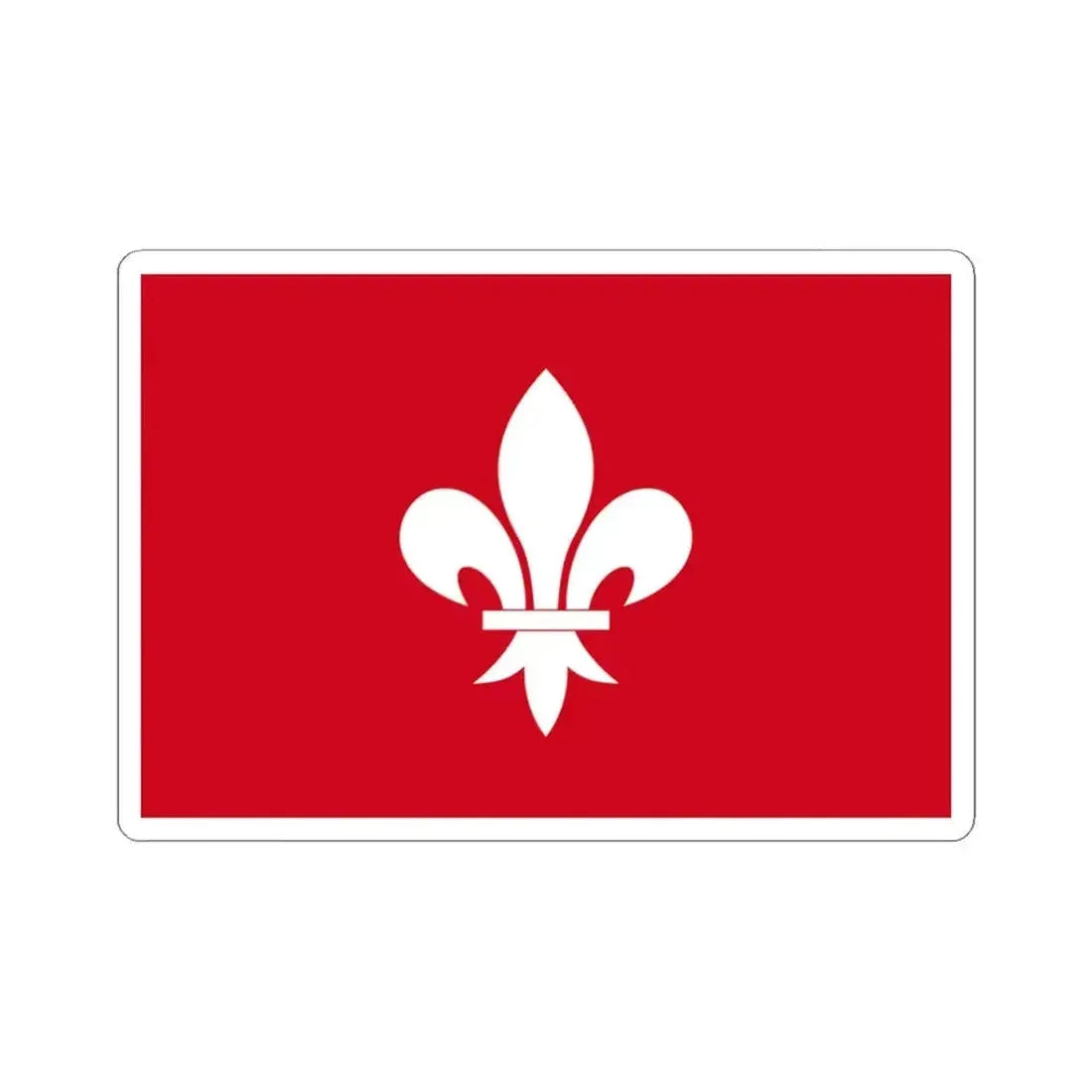 Houffalize vlag (Belgium) STICKER Vinyl Kiss-Cut Decal 3 Inch White - The Sticker Space