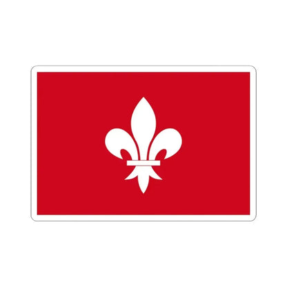 Houffalize vlag (Belgium) STICKER Vinyl Kiss-Cut Decal 3 Inch White - The Sticker Space