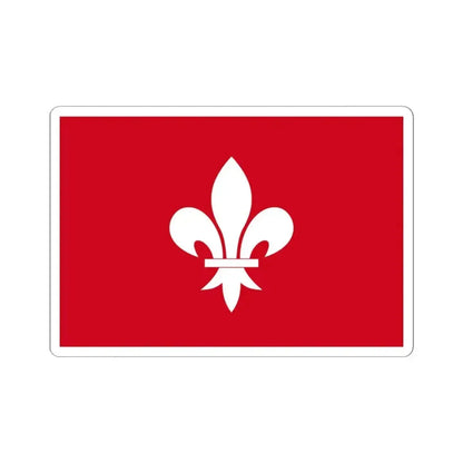 Houffalize vlag (Belgium) STICKER Vinyl Kiss-Cut Decal 4 Inch White - The Sticker Space