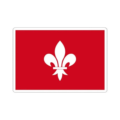 Houffalize vlag (Belgium) STICKER Vinyl Kiss-Cut Decal 6 Inch White - The Sticker Space