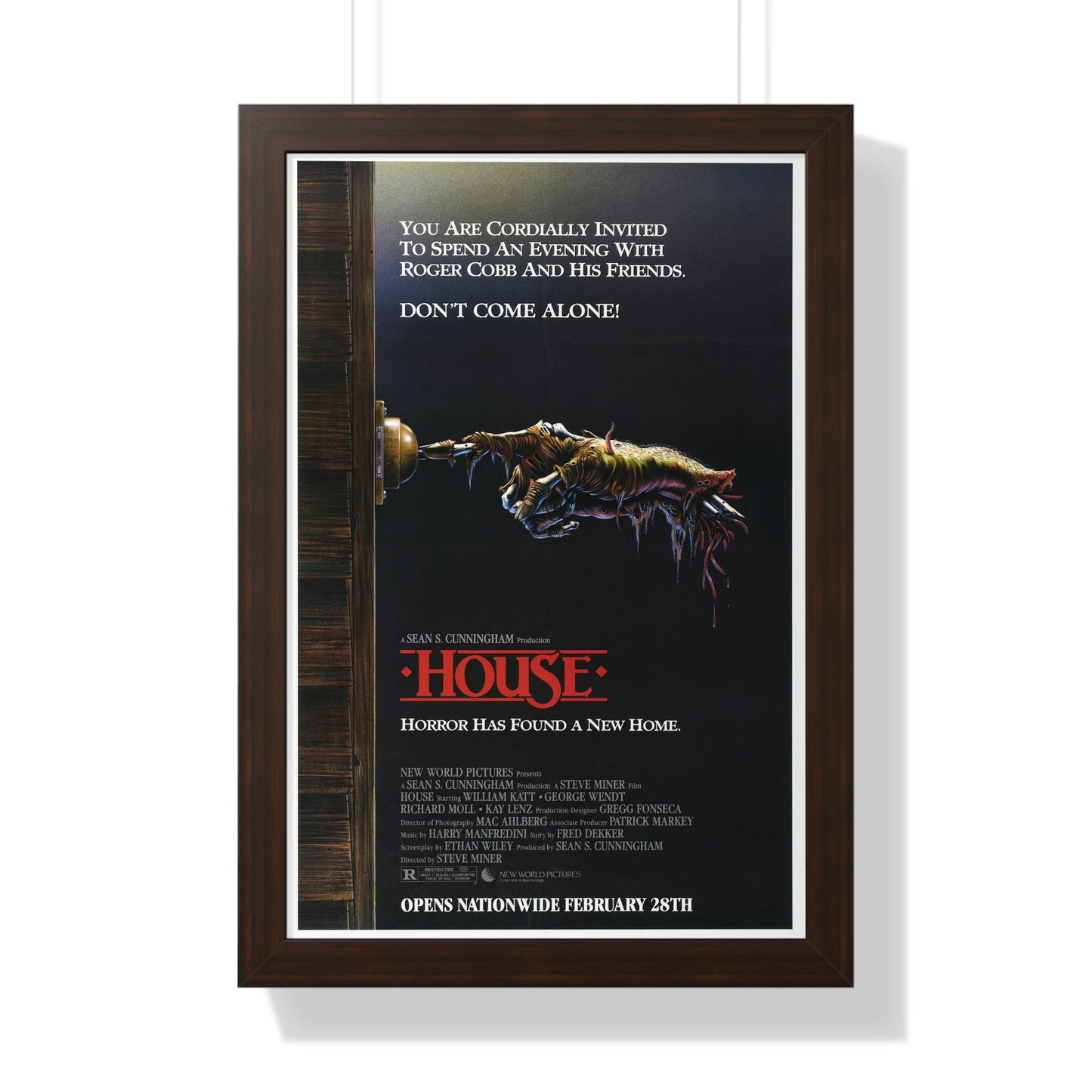 HOUSE 1985 - Framed Movie Poster-16″ x 24″-The Sticker Space