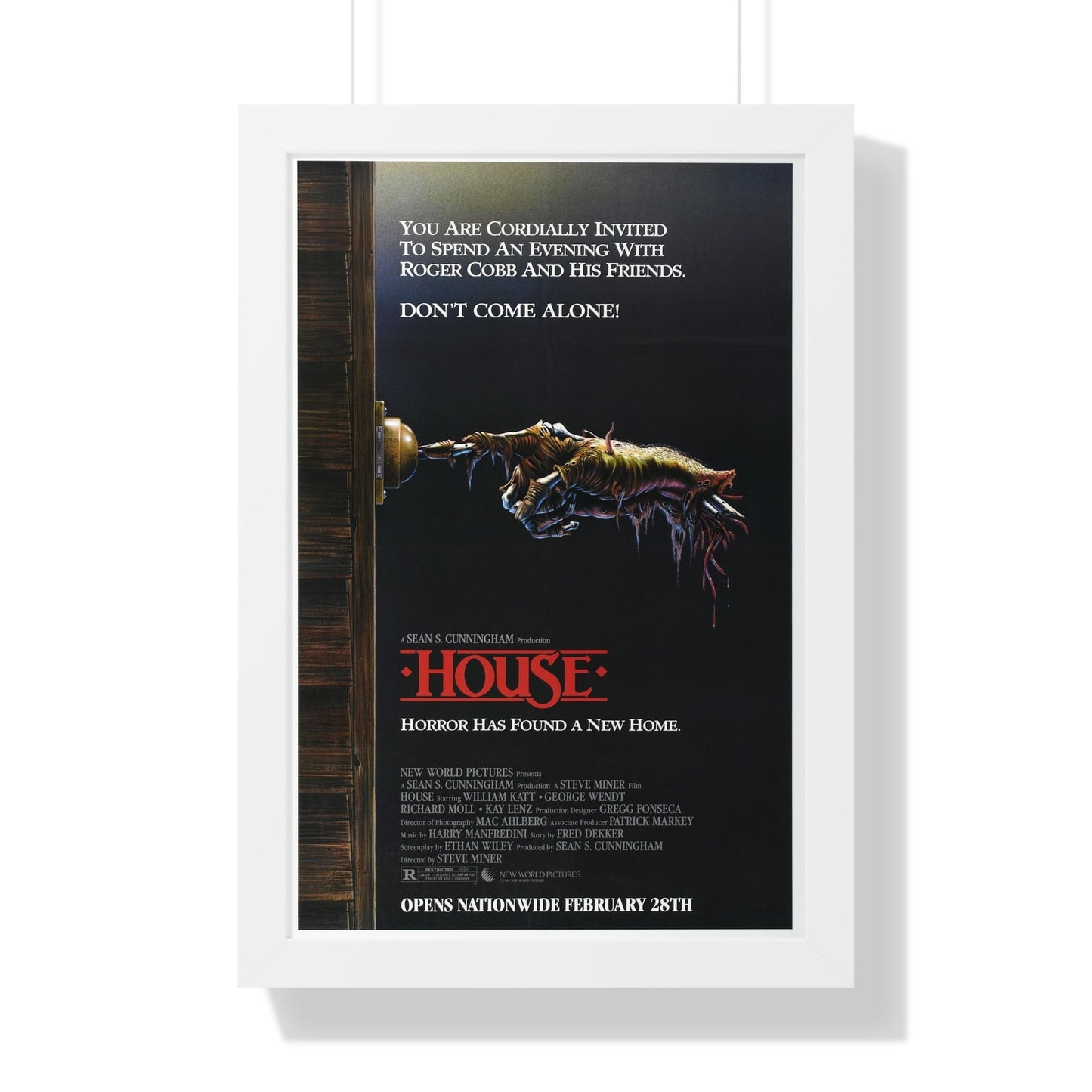 HOUSE 1985 - Framed Movie Poster-16″ x 24″-The Sticker Space