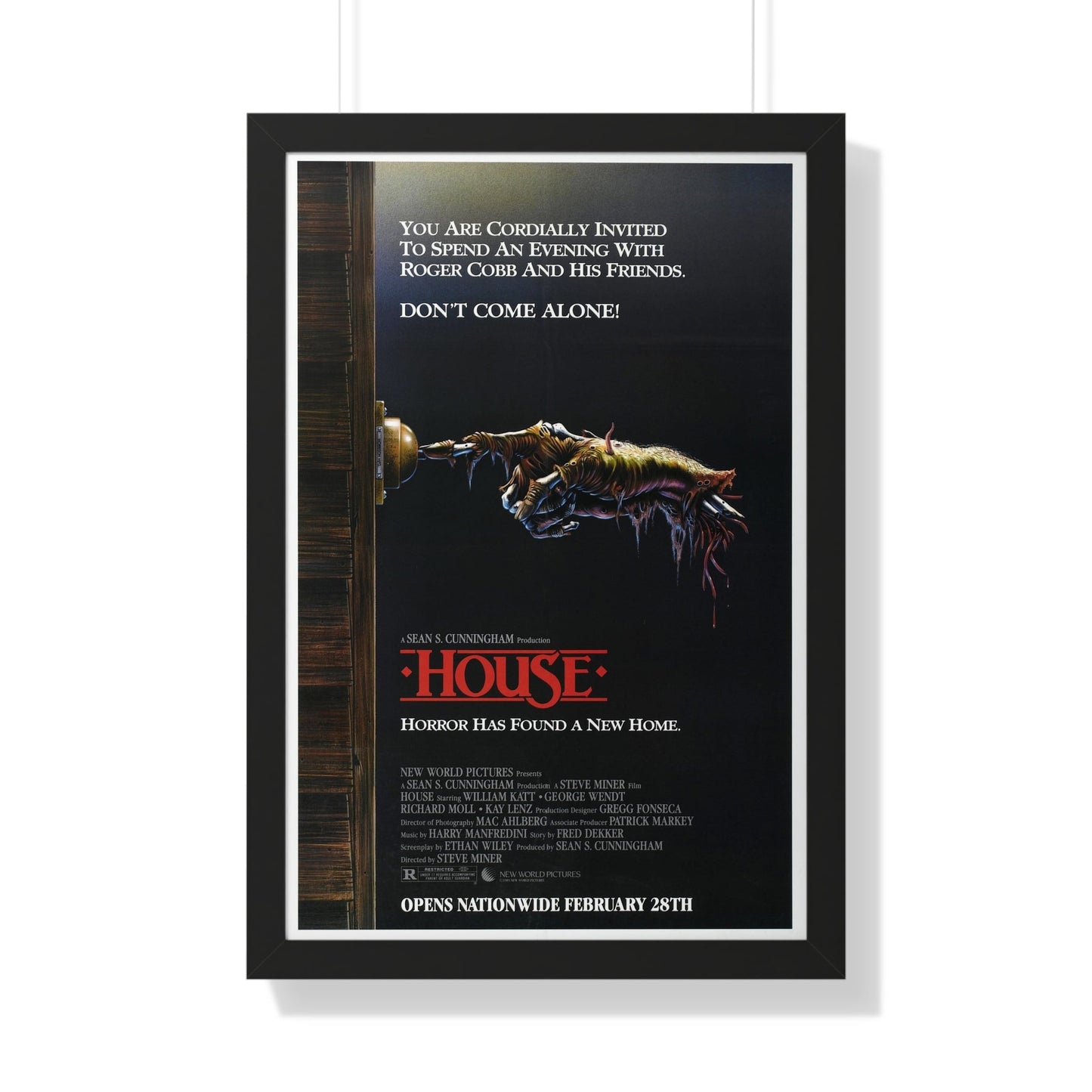 HOUSE 1985 - Framed Movie Poster-20" x 30"-The Sticker Space