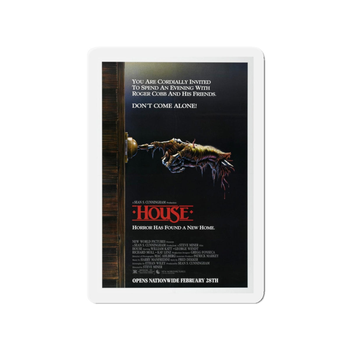 HOUSE 1985 Movie Poster - Refrigerator Magnet-3" x 3"-The Sticker Space