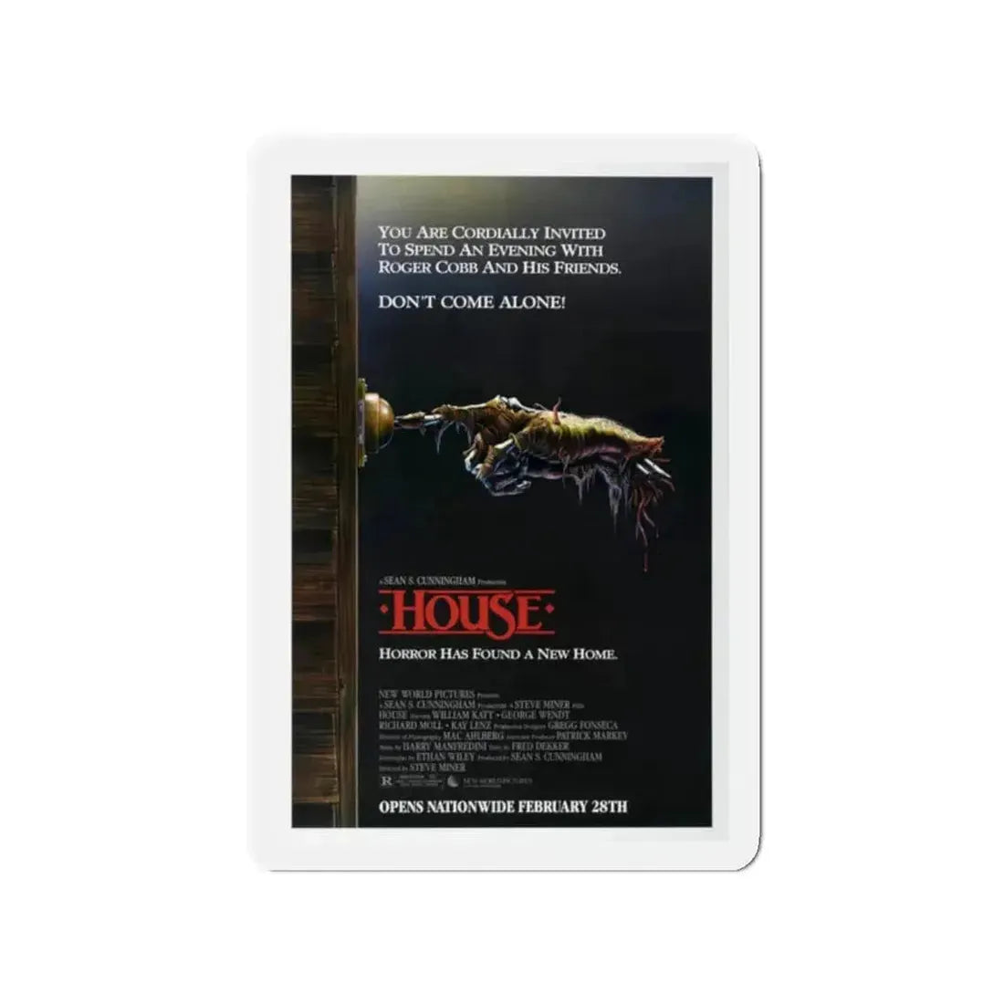 HOUSE 1985 Movie Poster - Refrigerator Magnet - The Sticker Space