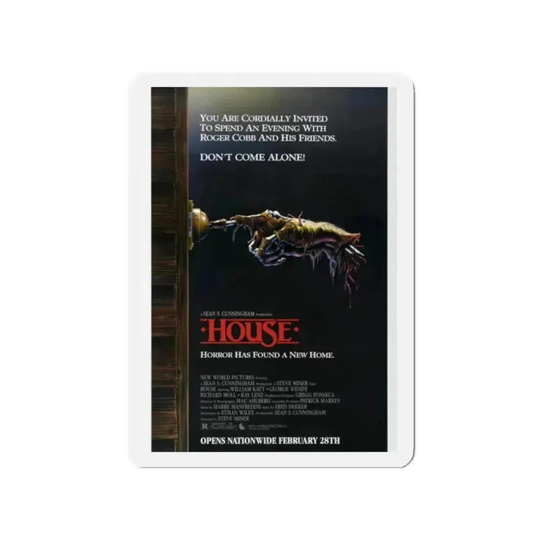 HOUSE 1985 Movie Poster - Refrigerator Magnet - The Sticker Space