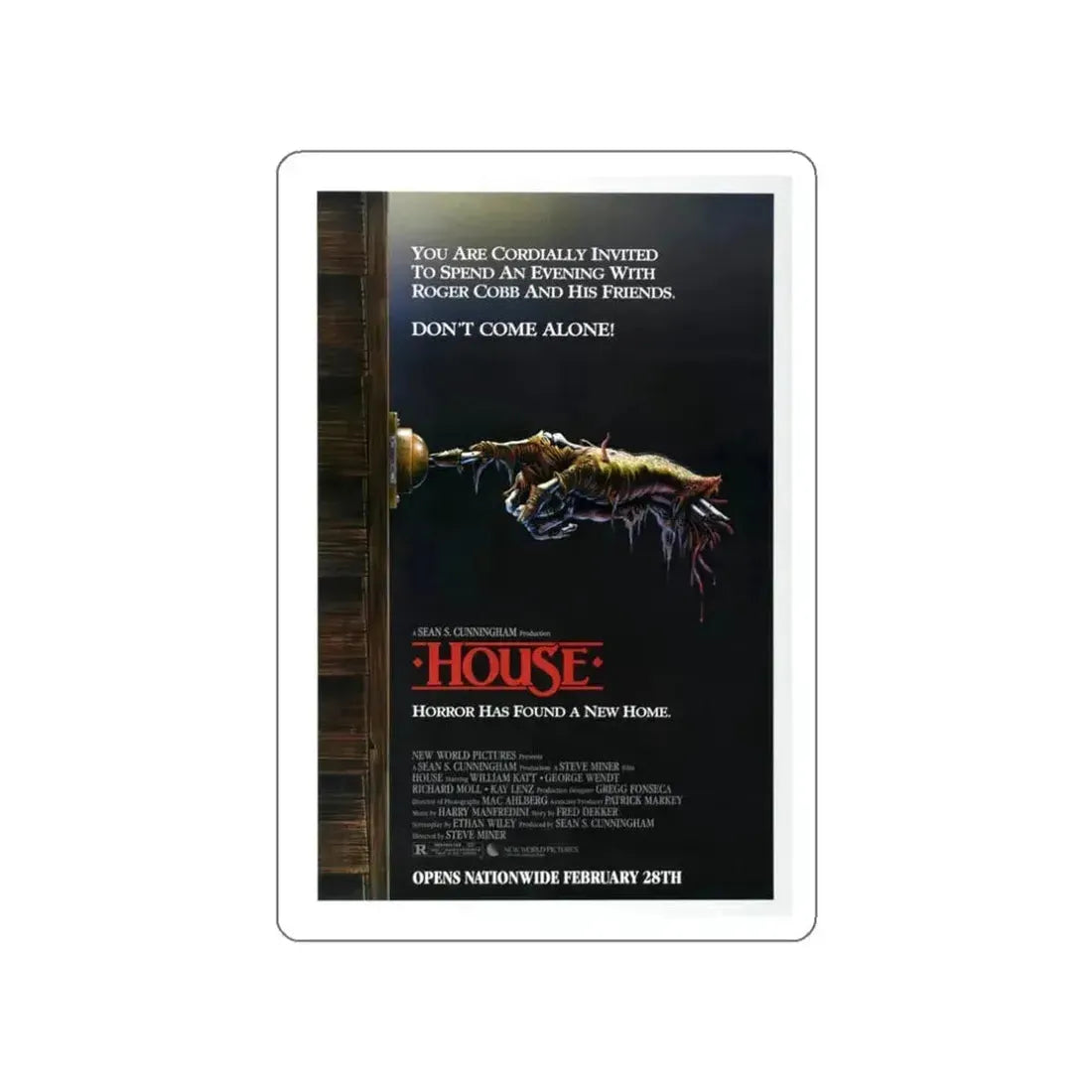 HOUSE 1985 Movie Poster STICKER Vinyl Die-Cut Decal - The Sticker Space