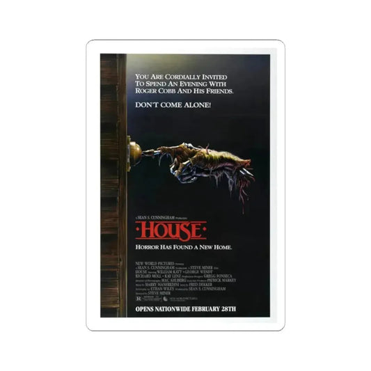 HOUSE 1985 Movie Poster - STICKER Vinyl Kiss-Cut Decal 2 Inch White - The Sticker Space