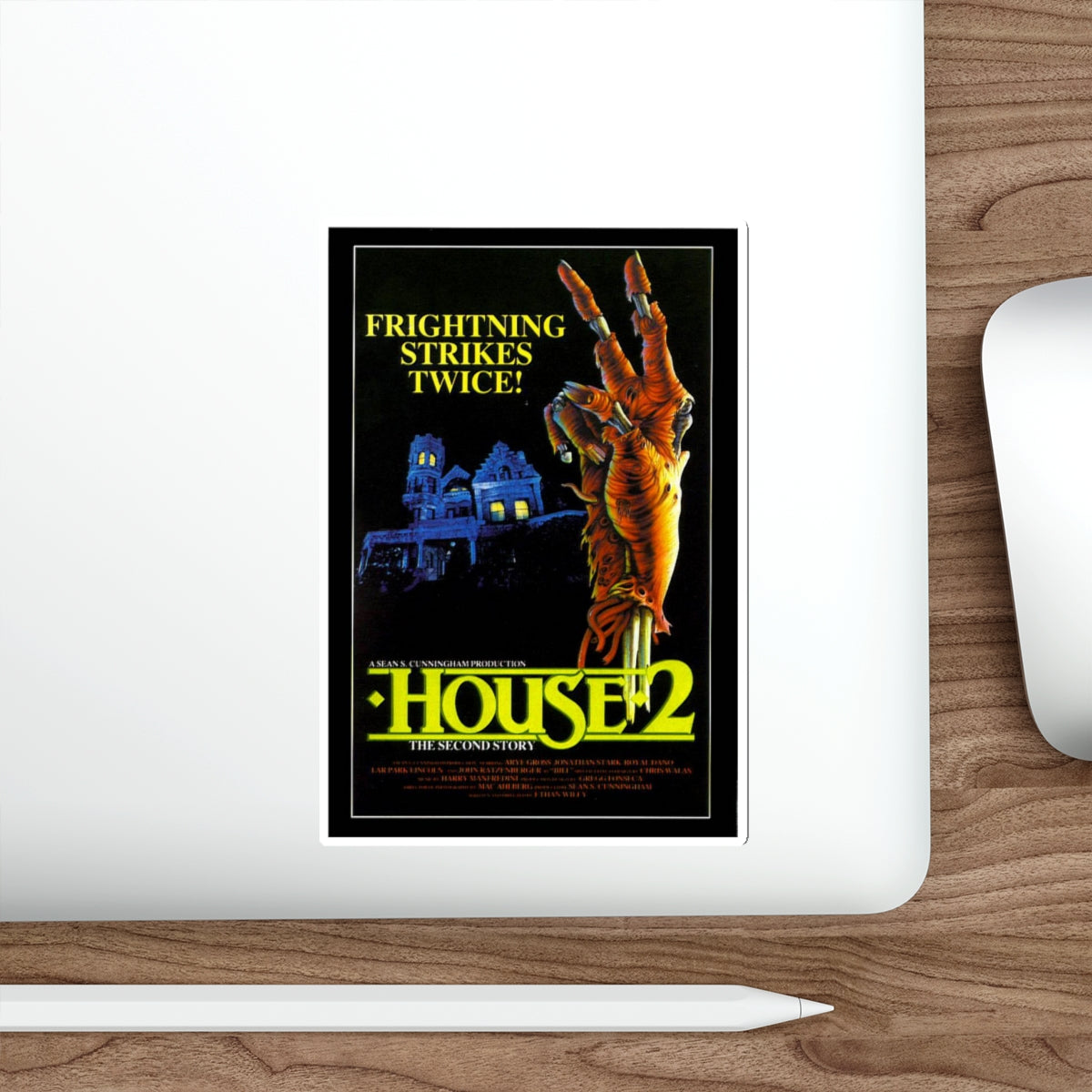 HOUSE 2 1987 Movie Poster STICKER Vinyl Die-Cut Decal-The Sticker Space