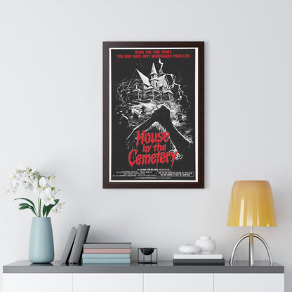 HOUSE BY THE CEMETERY 1981 - Framed Movie Poster-The Sticker Space