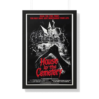 HOUSE BY THE CEMETERY 1981 - Framed Movie Poster - The Sticker Space