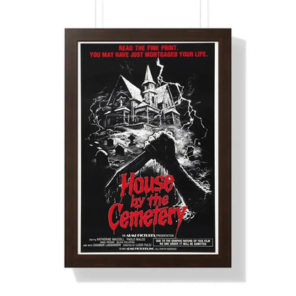 HOUSE BY THE CEMETERY 1981 - Framed Movie Poster - The Sticker Space