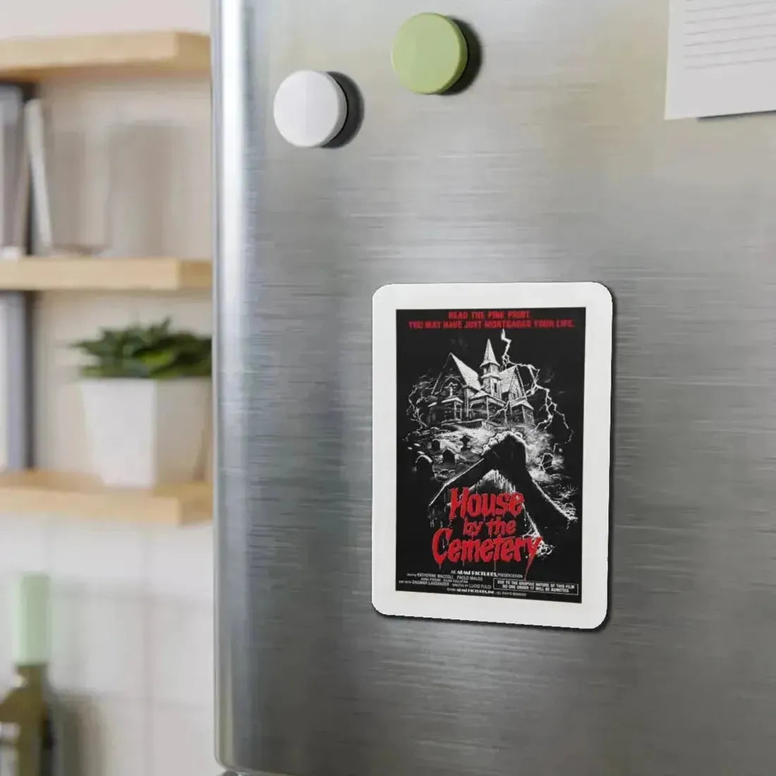 HOUSE BY THE CEMETERY 1981 Movie Poster - Refrigerator Magnet - The Sticker Space