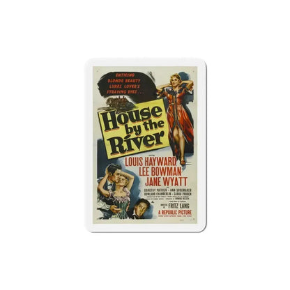 House by the River 1950 Movie Poster Refrigerator Magnet 6 Inch - The Sticker Space