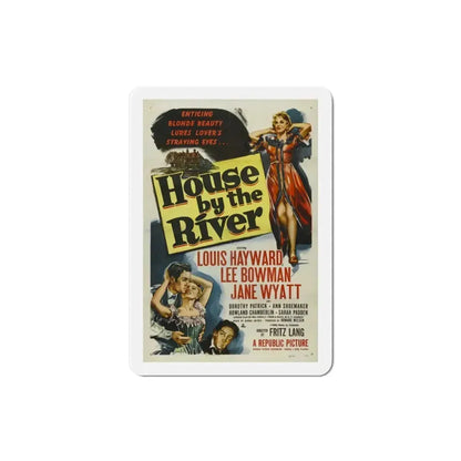 House by the River 1950 Movie Poster Refrigerator Magnet - The Sticker Space