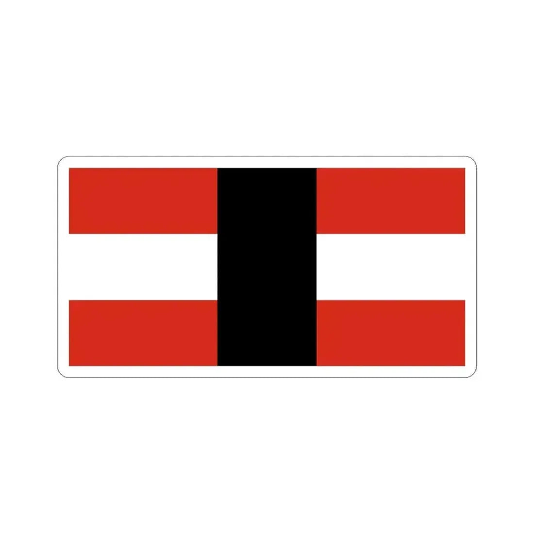 House flag of Canada Steamship Lines Ltd 1951 (Canada) STICKER Vinyl Kiss-Cut Decal 3 Inch White - The Sticker Space