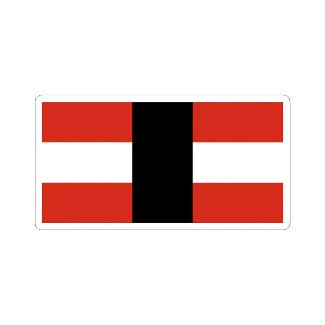 House flag of Canada Steamship Lines Ltd 1951 (Canada) STICKER Vinyl Kiss-Cut Decal 4 Inch White - The Sticker Space