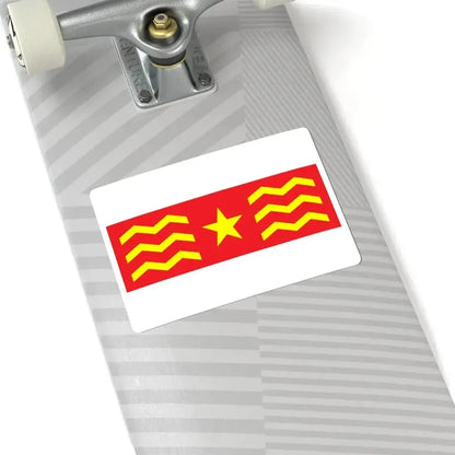 House Flag of COSCO 1960 - 1993 (China) STICKER Vinyl Kiss-Cut Decal - The Sticker Space