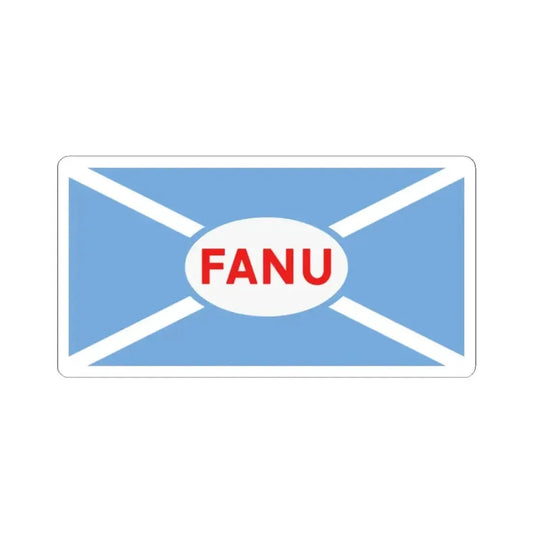 House flag of the Argentine Overseas Shipping Fleet FANU (Argentina) STICKER Vinyl Kiss-Cut Decal 2 Inch White - The Sticker Space