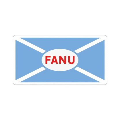 House flag of the Argentine Overseas Shipping Fleet FANU (Argentina) STICKER Vinyl Kiss-Cut Decal 3 Inch White - The Sticker Space