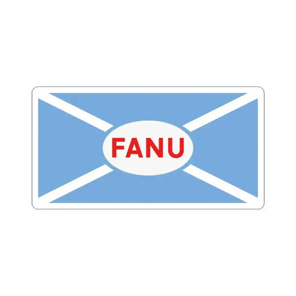House flag of the Argentine Overseas Shipping Fleet FANU (Argentina) STICKER Vinyl Kiss-Cut Decal 6 Inch White - The Sticker Space