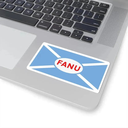 House flag of the Argentine Overseas Shipping Fleet FANU (Argentina) STICKER Vinyl Kiss-Cut Decal - The Sticker Space