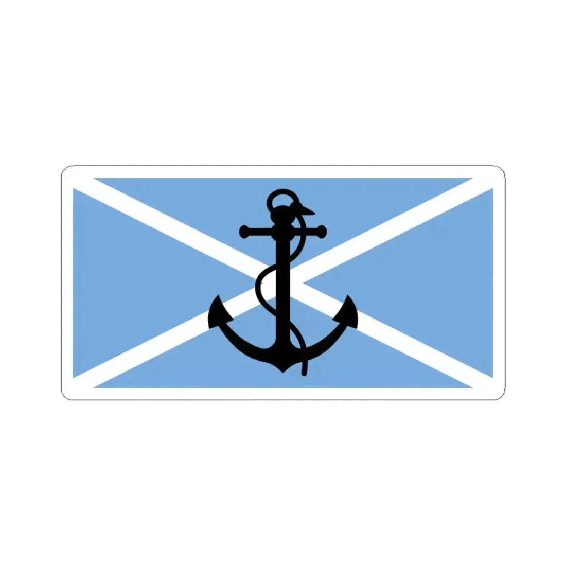 House flag of the Argentine Shipping Lines Company ELMA (Argentina) STICKER Vinyl Kiss-Cut Decal 3 Inch White - The Sticker Space