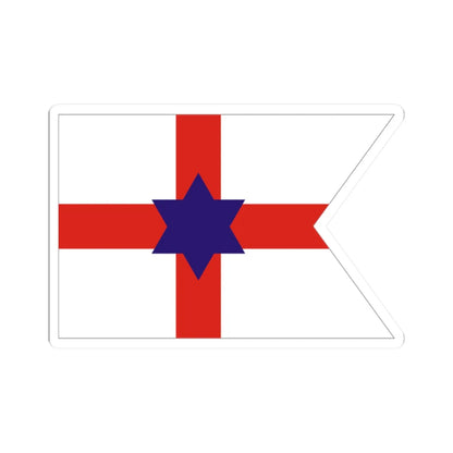 House flag of the Cork Steamship Company (Ireland) STICKER Vinyl Kiss-Cut Decal 2 Inch White - The Sticker Space