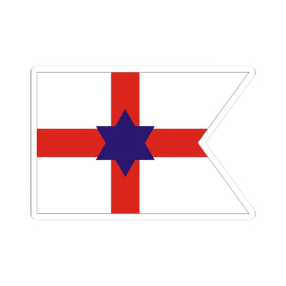 House flag of the Cork Steamship Company (Ireland) STICKER Vinyl Kiss-Cut Decal 3 Inch White - The Sticker Space