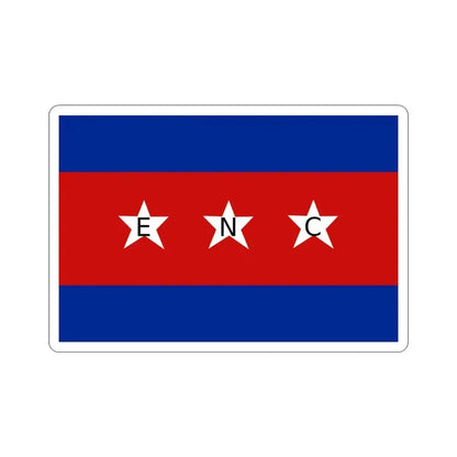 House Flag of the Cuban Shipping Company (ENC) STICKER Vinyl Die-Cut Decal 3 Inch - The Sticker Space