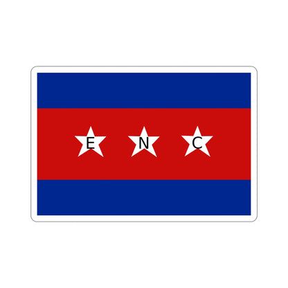 House Flag of the Cuban Shipping Company (ENC) STICKER Vinyl Die-Cut Decal-6 Inch-The Sticker Space