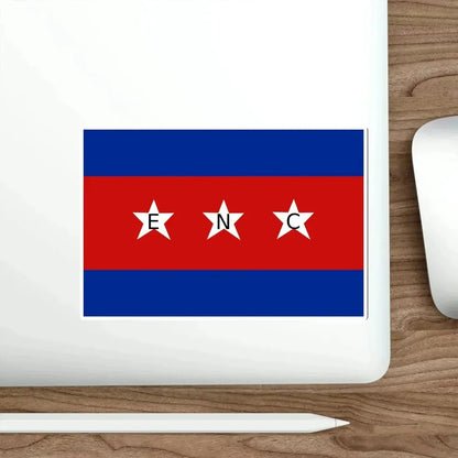 House Flag of the Cuban Shipping Company (ENC) STICKER Vinyl Die-Cut Decal - The Sticker Space