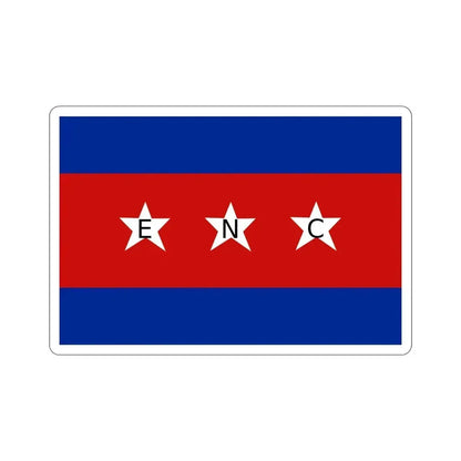 House Flag of the Cuban Shipping Company (ENC) STICKER Vinyl Die-Cut Decal - The Sticker Space