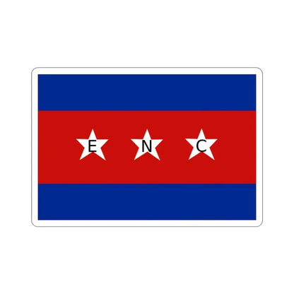 House Flag of the Cuban Shipping Company (ENC) STICKER Vinyl Die-Cut Decal - The Sticker Space