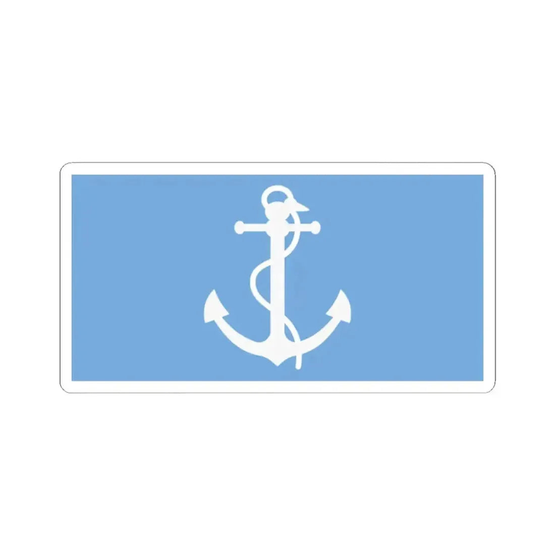 House flag of the State Merchant Fleet Argentina (Argentina) STICKER Vinyl Kiss-Cut Decal 2 Inch White - The Sticker Space