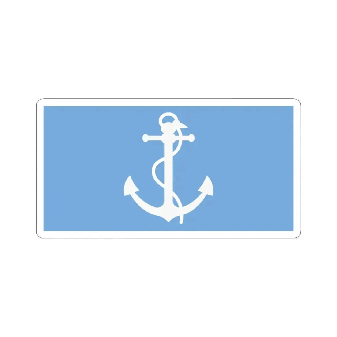 House flag of the State Merchant Fleet Argentina (Argentina) STICKER Vinyl Kiss-Cut Decal 3 Inch White - The Sticker Space