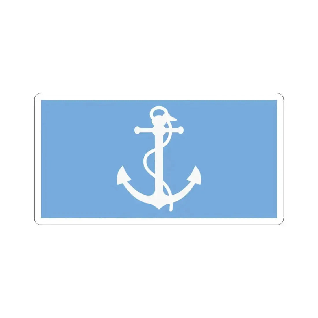 House flag of the State Merchant Fleet Argentina (Argentina) STICKER Vinyl Kiss-Cut Decal 4 Inch White - The Sticker Space