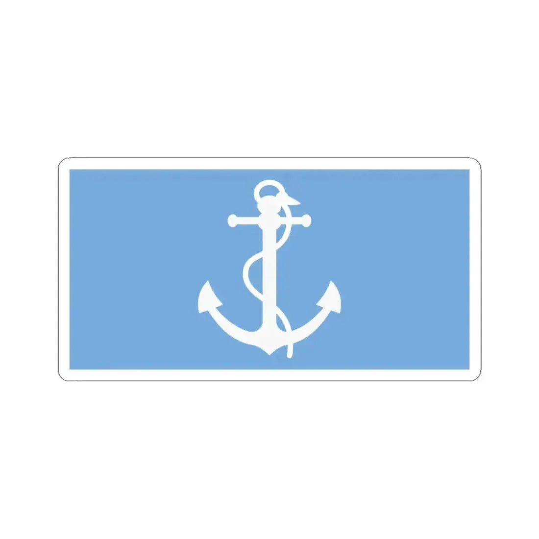 House flag of the State Merchant Fleet Argentina (Argentina) STICKER Vinyl Kiss-Cut Decal 6 Inch White - The Sticker Space