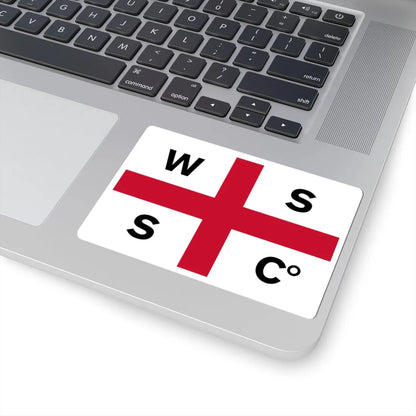 House flag of the Waterford Steamship Company (Ireland) STICKER Vinyl Kiss-Cut Decal - The Sticker Space
