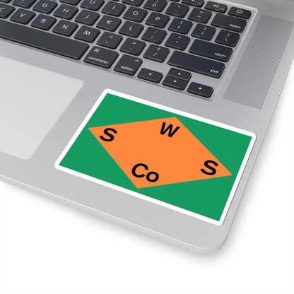 House flag of the Wexford Steamship Company (Ireland) STICKER Vinyl Kiss-Cut Decal - The Sticker Space